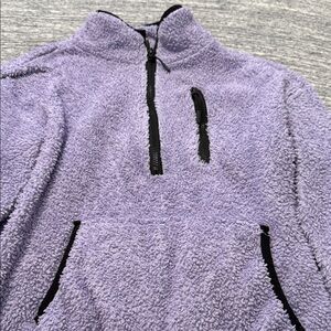 Cozy Purple Fleece Pullover